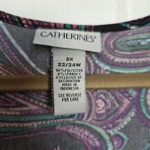 Catherines | 2X | Embellished Flutter Sleeve Maxi Dress - Picture 6 of 6